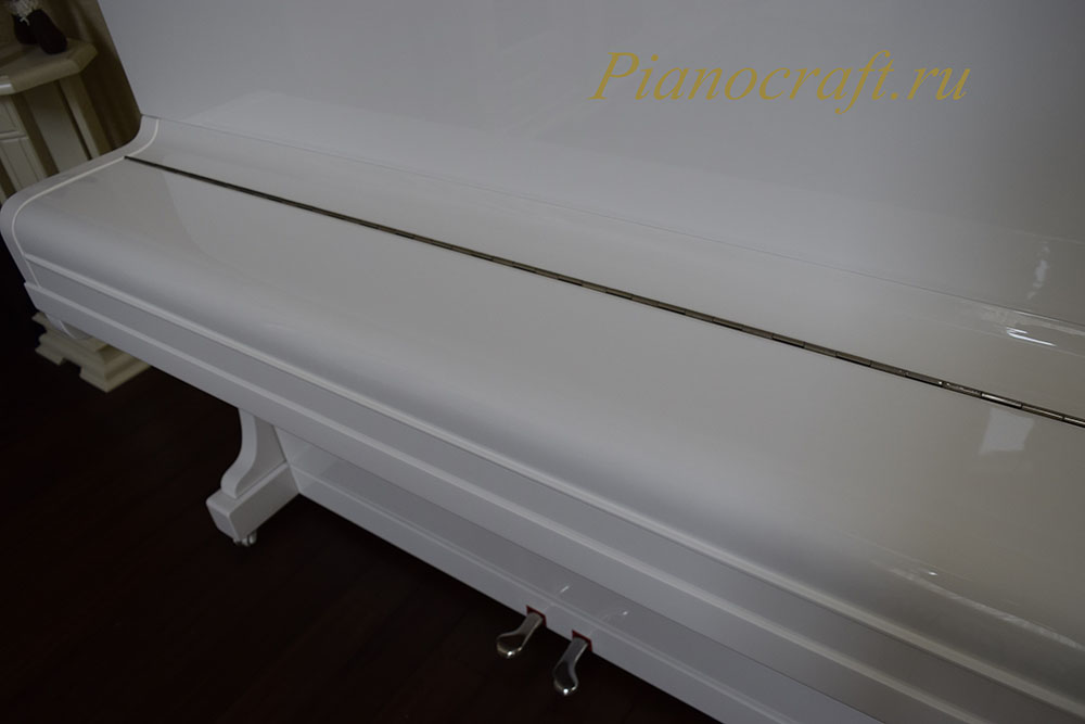 Реставрация пианино Аккорд замена белых клавишных накладок