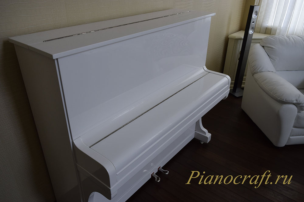Реставрация пианино Аккорд замена белых клавишных накладок