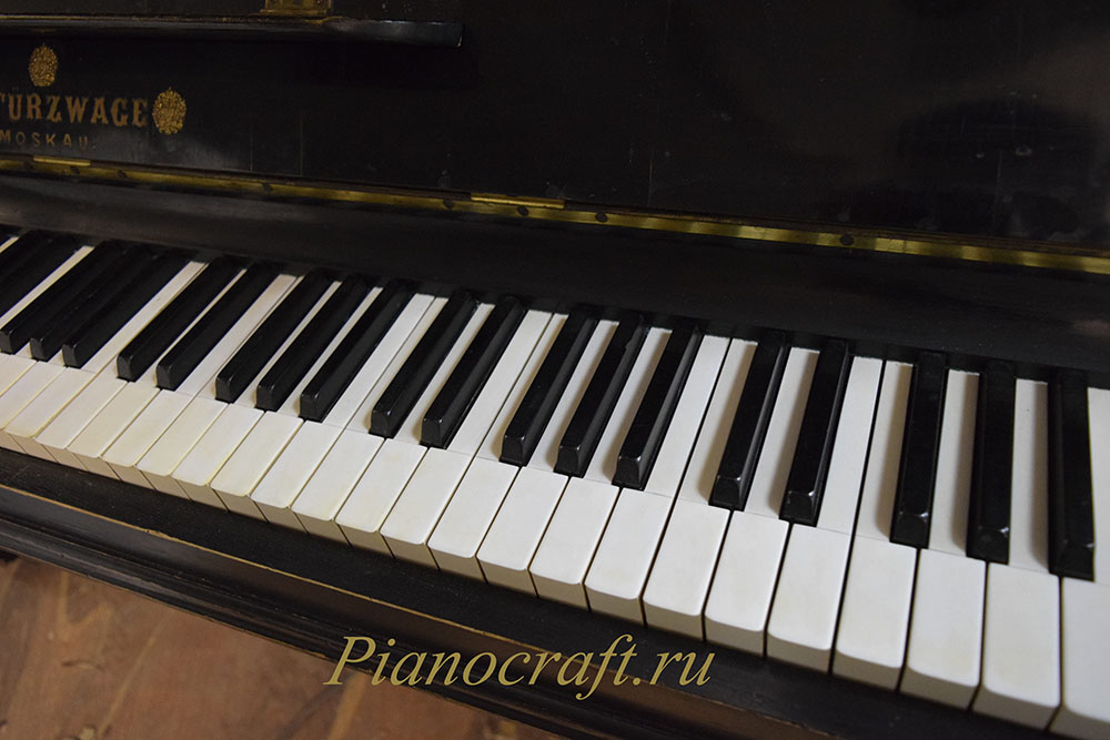 Реставрация деки, вирбельбанка, клавишей, механики пианино STURZWAGE